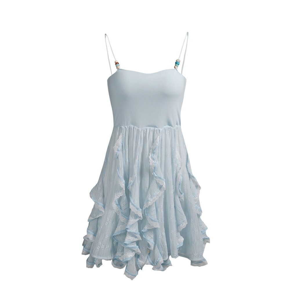 PoopyLii_Cloud_And_Sun_Print_Spaghetti_Strap_Women's_Ruffle_Hem_Slip_Mini_Dresses_917482766208_MISSTT