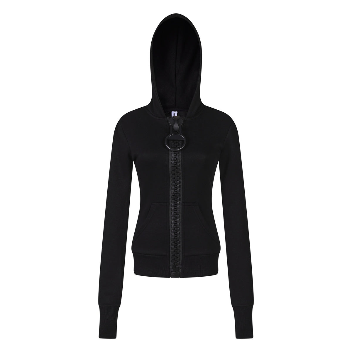 PoopyLii_Colorblock_Slim_Fit_Cropped_Women's_Cotton_Blend_Zip-up_Hoodies_1079523972245_MISSTT