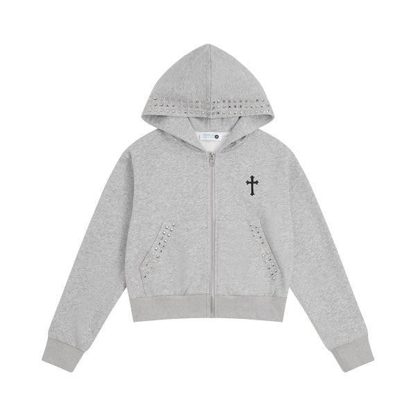 PoopyLii_Cropped_Rivet_Embroidered_Cross_Hooded_Women's_Polyester_Cotton_Zip-up_Hoodies_1070863775434_MISSTT