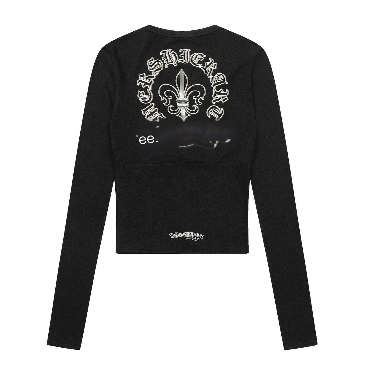 PoopyLii_Cross_Print_V-neck_Slim_Fit_Knit_Women's_Long_Sleeve_T-shirts_984892573763_MISSTT
