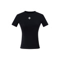 PoopyLii_Denim_Cross_Print_Cropped_Regular_Shoulder_Women's_Slim_T-shirts_939300049044_MISSTT