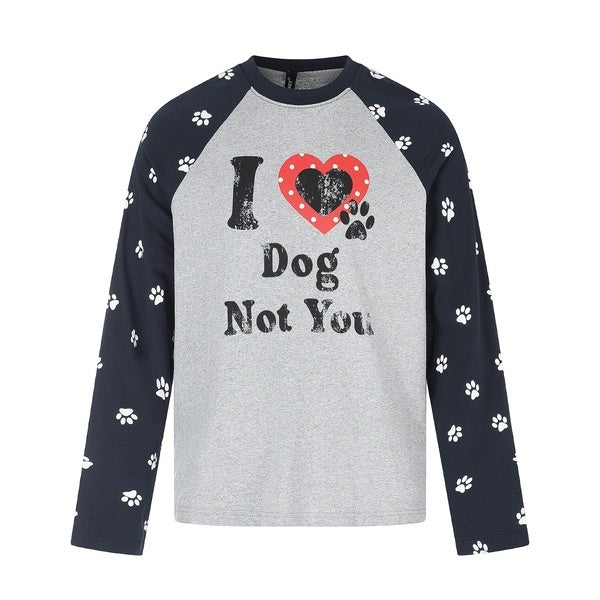 PoopyLii_Dog_Paw_Print_Retro_Colorblock_Raglan_Women's_Cotton_Long_Sleeve_T-shirts_1073376992932_MISSTT