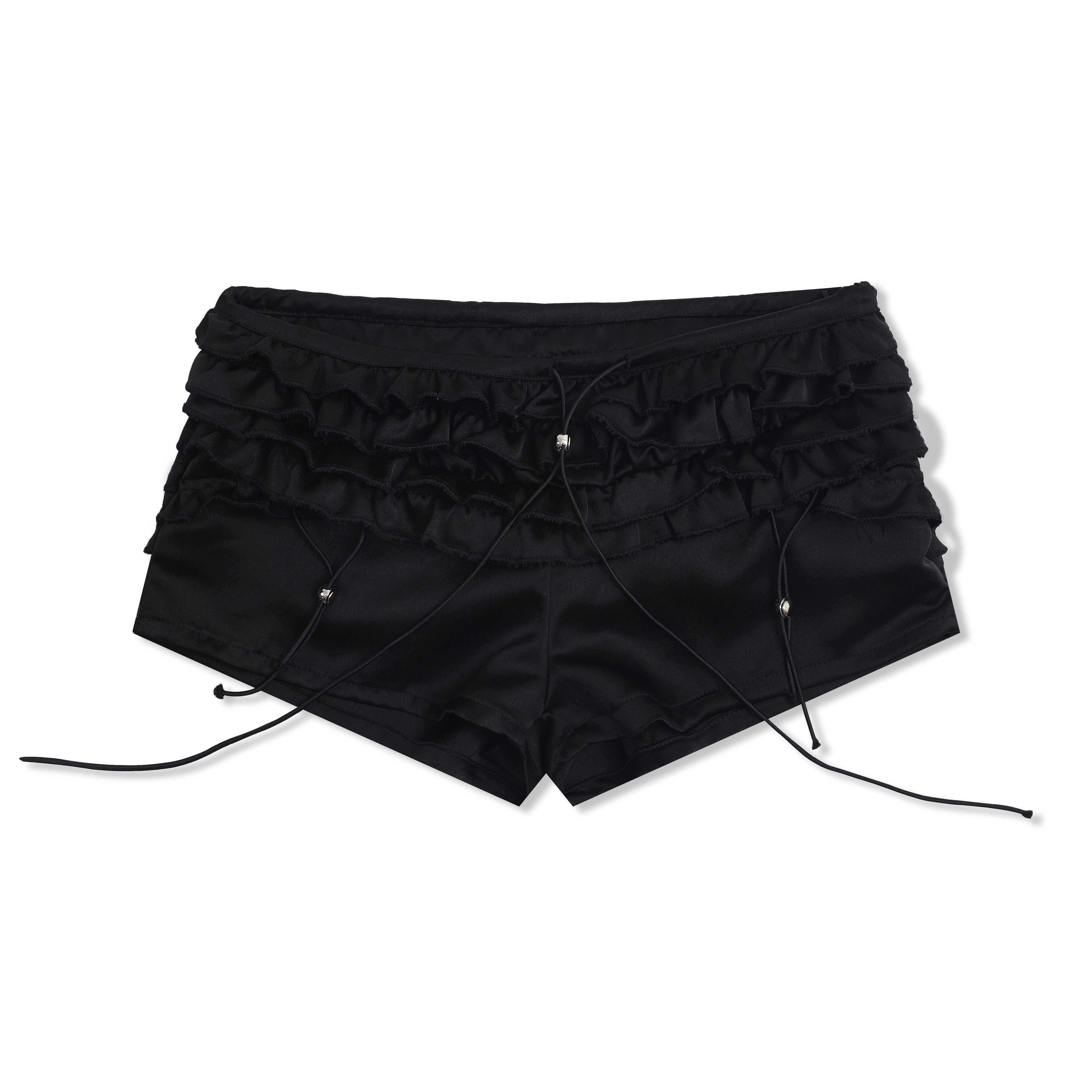 PoopyLii_Gathered_Ruched_Tulip_Petal_Ruffle_Bubble_Hem_Women's_Hot_Pants_902419240531_MISSTT