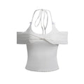 PoopyLii_One_Shoulder_Butterfly_Bow_Detail_Women's_Short_Sleeve_T-shirts_917093518055_MISSTT
