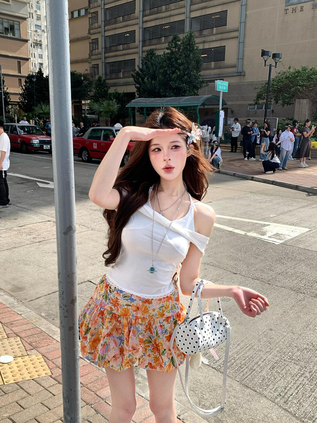 PoopyLii One Shoulder Butterfly Bow Detail Women's Short Sleeve T-shirts