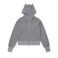 PoopyLii_Polka_Dot_Hooded_Zip_Spliced_Slim_Fit_Micro_Flare_Women's_Cotton_Blend_Tracksuit_Sets_977257509564_MISSTT