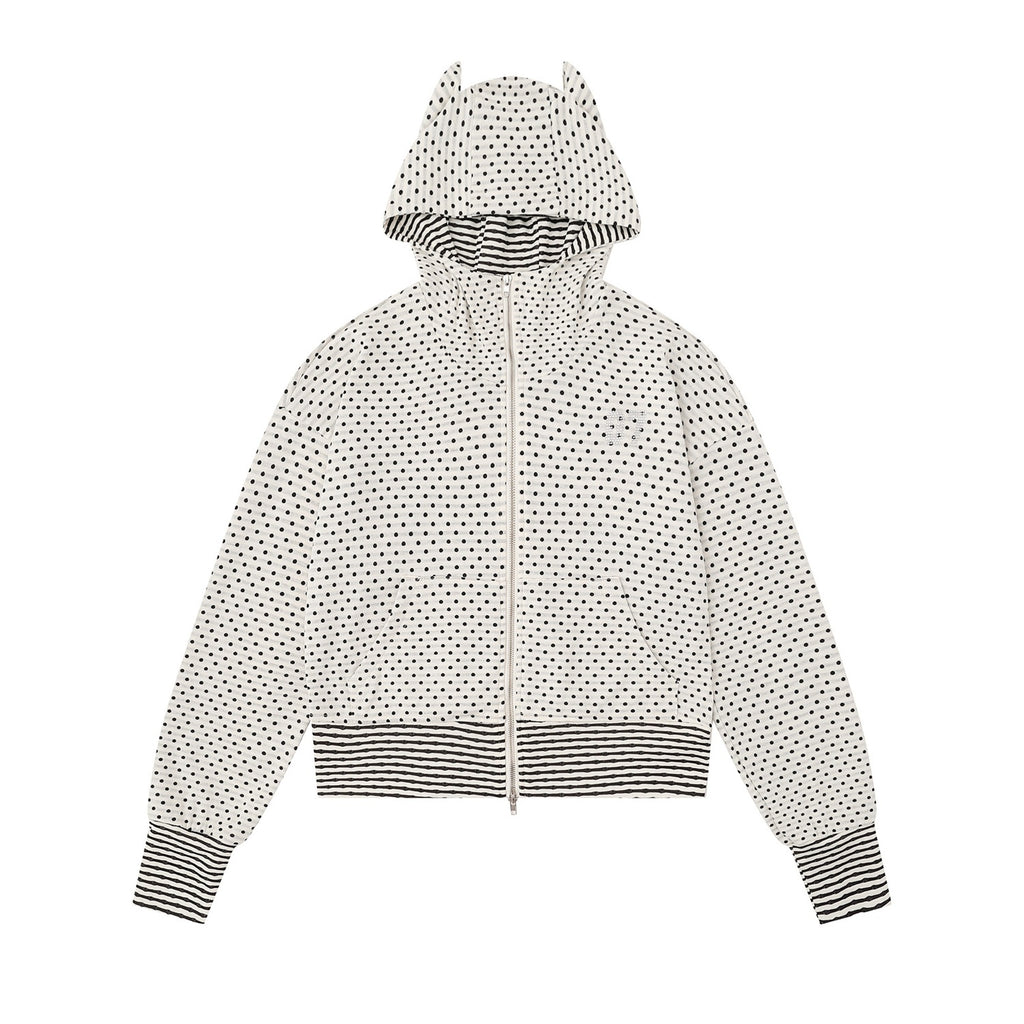 PoopyLii_Polka_Dot_Hooded_Zip_Spliced_Slim_Fit_Micro_Flare_Women's_Cotton_Blend_Tracksuit_Sets_977257509564_MISSTT