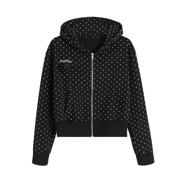 PoopyLii_Polka_Dot_Pleated_A_Line_Set_Women's_Polyester_Cotton_Zip-up_Hoodies_985140630349_MISSTT