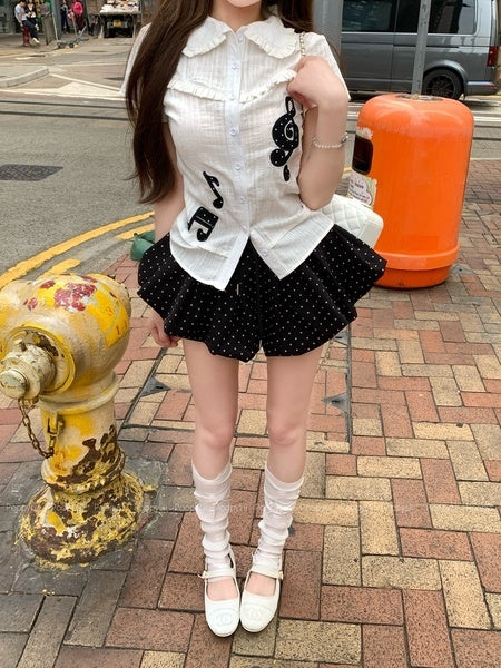 PoopyLii_Polka_Dot_Puffy_Princess_Bow_Mid_Waist_Women's_Polyester_Mini_Skirts_1039550303398_MISSTT