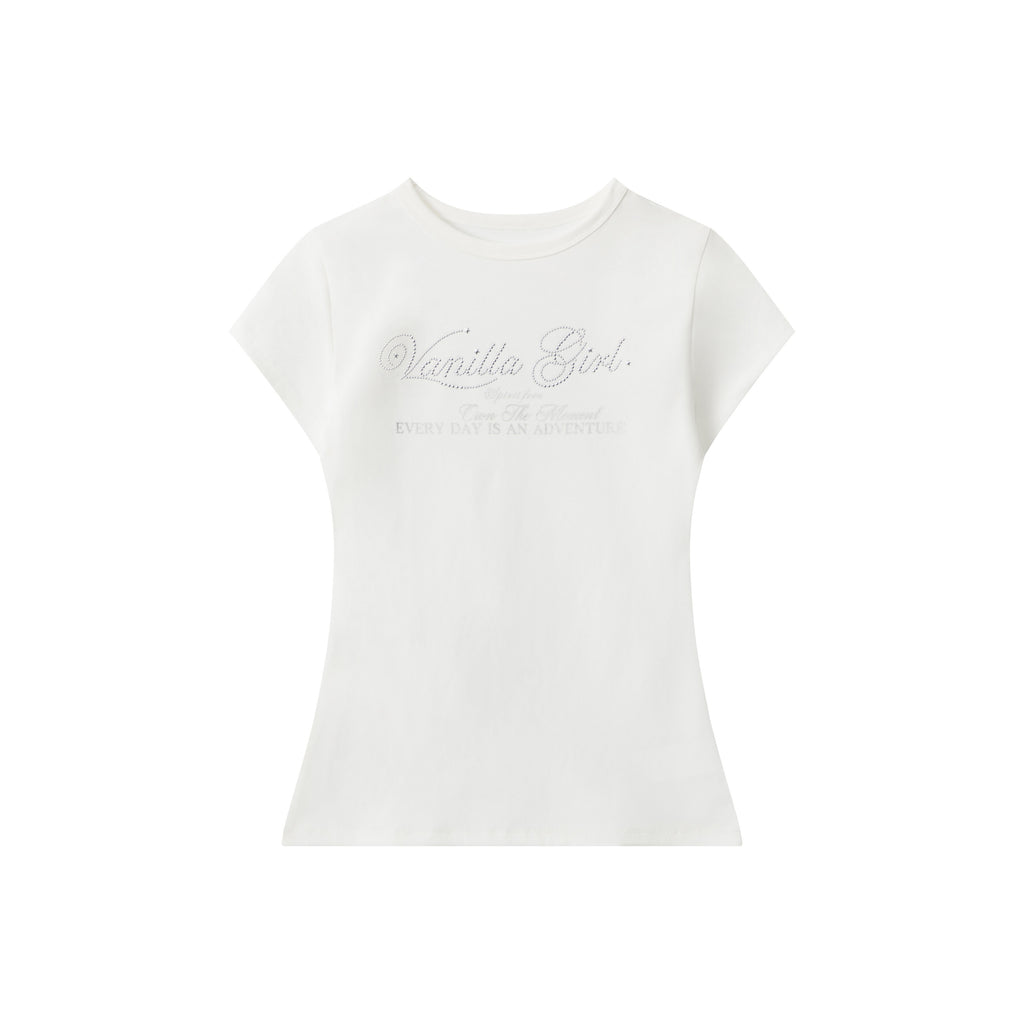 PoopyLii_Provence_Girl_Rhinestone_Round_Neck_Short_Sleeve_Women's_Slim_T-shirts_902097001266_MISSTT