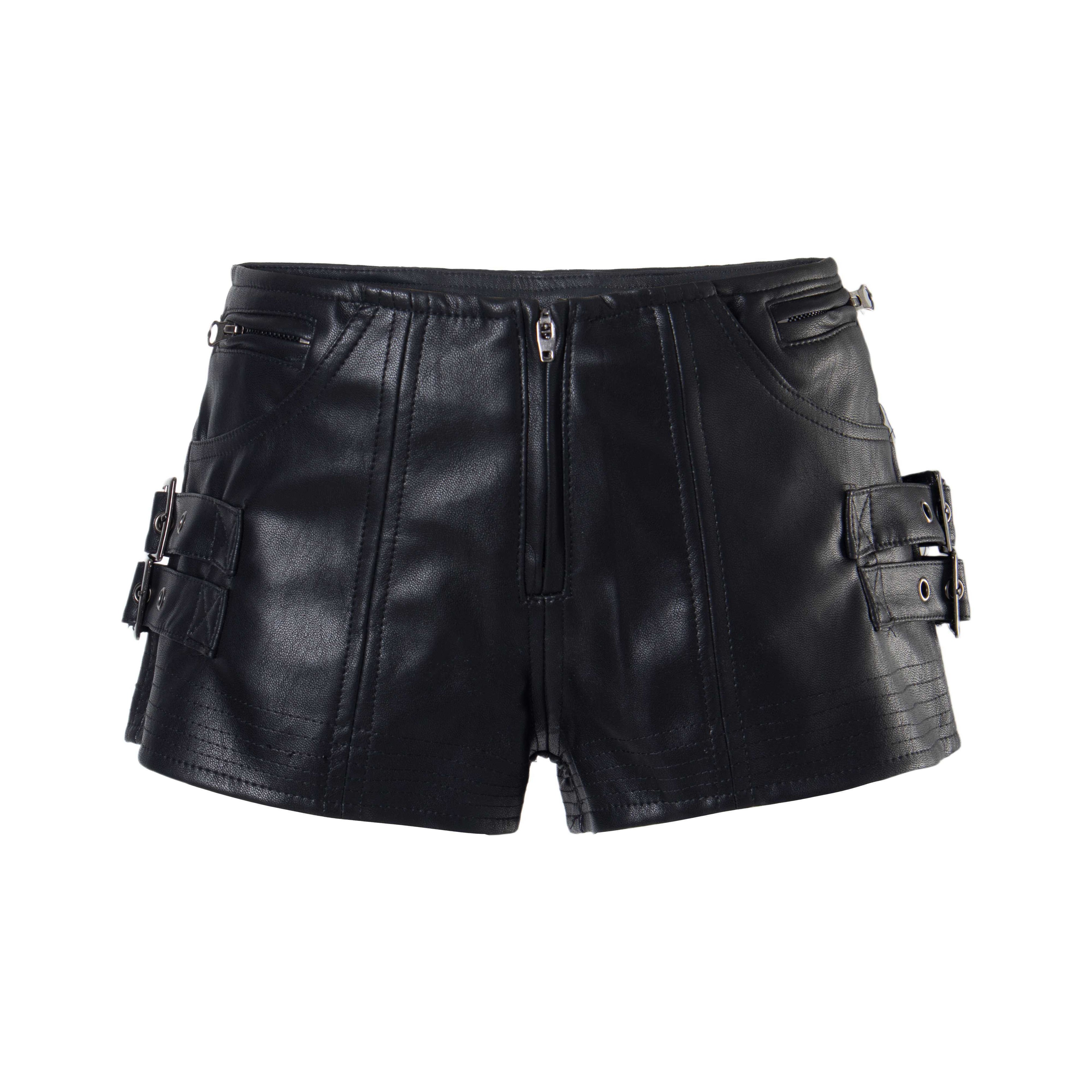 PoopyLii_Retro_Silver_Foil_Letter_Low_Waist_Sexy_Women's_Leather_Shorts_1068065630397_MISSTT