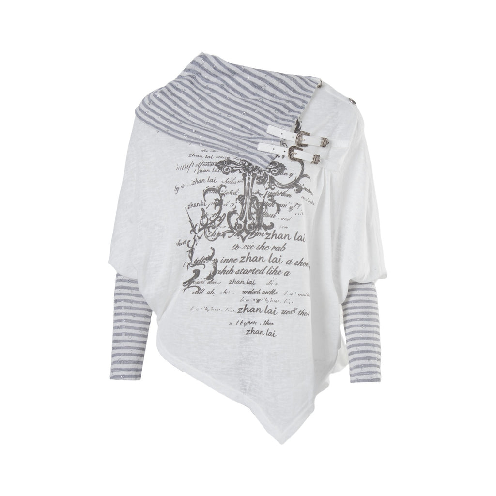 PoopyLii_Stacked_High_Neck_Fake_Two_Piece_Letter_Print_Loose_Fit_Women's_Long_Sleeve_T-shirts_1067254827299_MISSTT