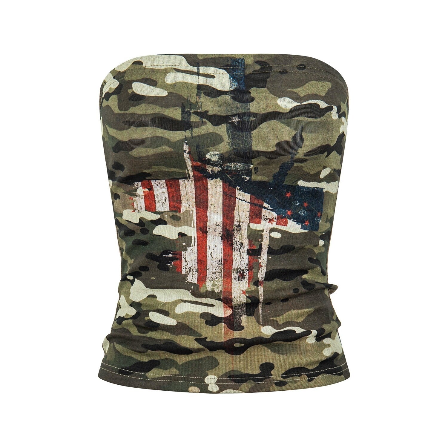 PoopyLii_Street_Distressed_Camouflage_Cross_Retro_Slim_Fit_Women's_Tube_Tops_1057096181699_MISSTT