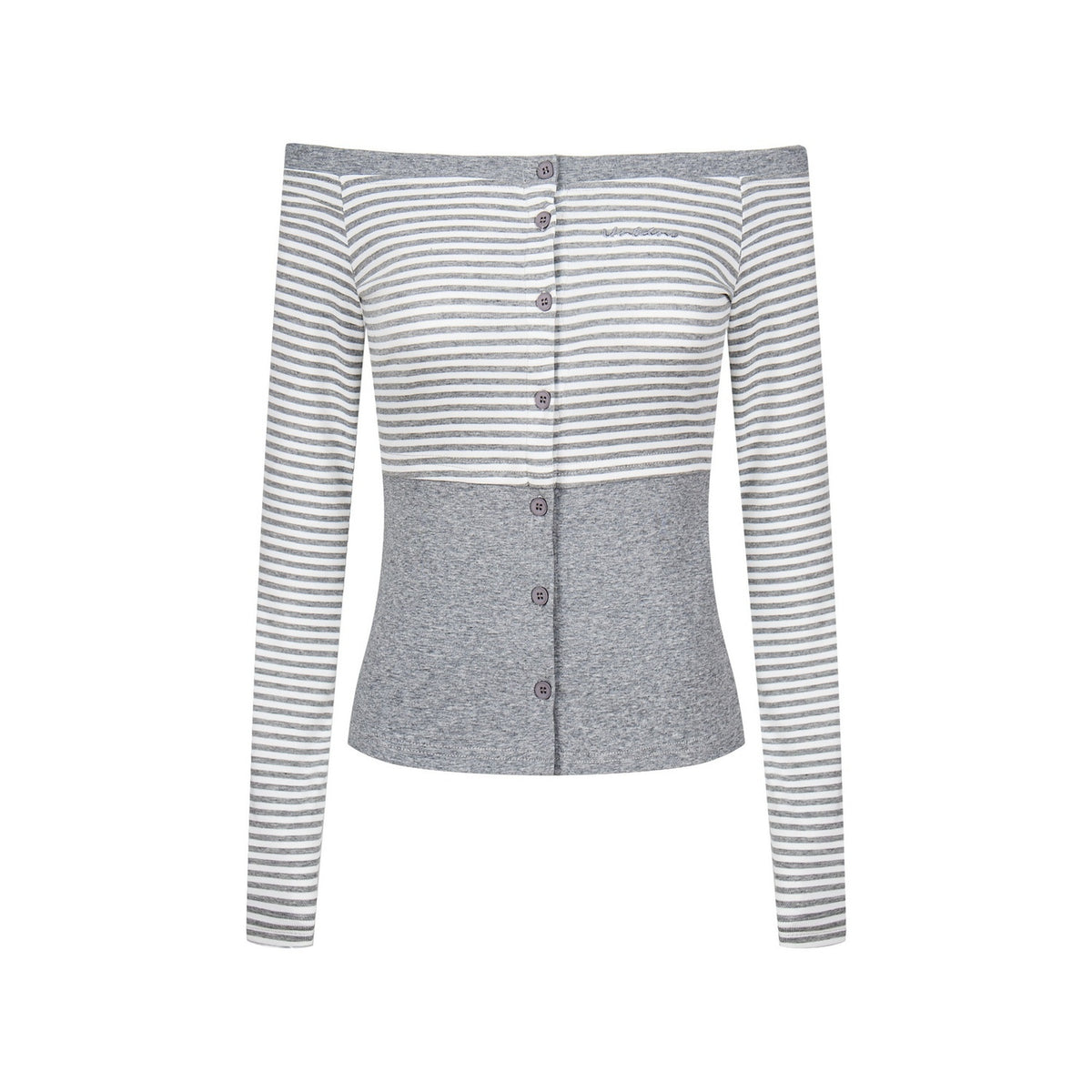 PoopyLii_Striped_Color_Block_Off_Shoulder_Long_Sleeve_Women's_Cotton_Blends_Casual_Top_&_Pants_Sets_977810372815_MISSTT