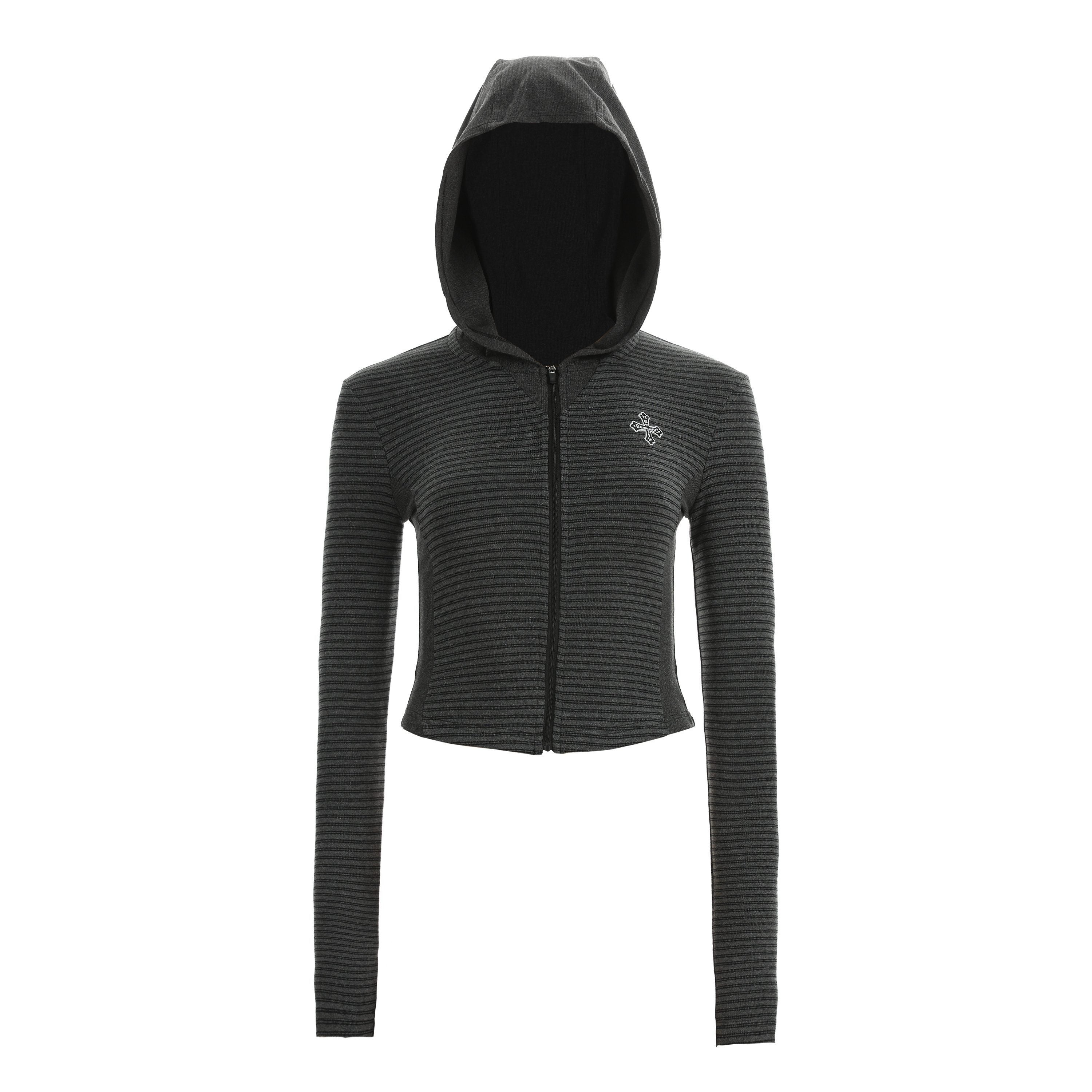 PoopyLii_Striped_Cropped_Hooded_Slim_Fit_Long_Sleeve_Women's_Zip-up_Hoodies_983640819307_MISSTT