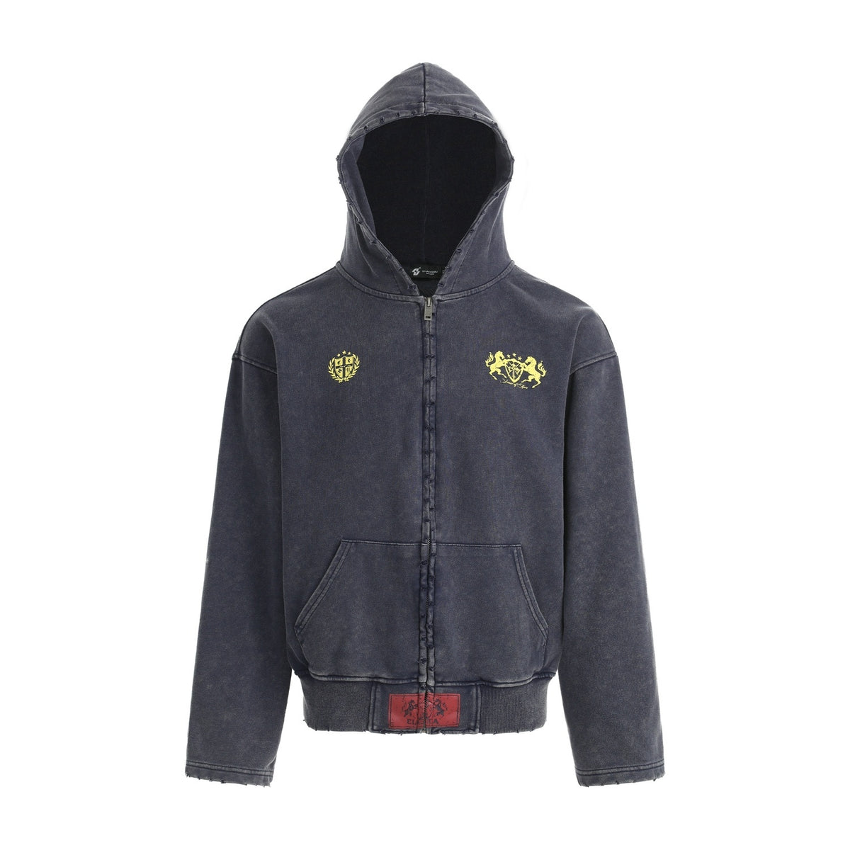 PoopyLii_Vintage_Carriage_Print_Embroidered_Washed_Women's_Cotton_Zip-up_Hoodies_1076626847013_MISSTT