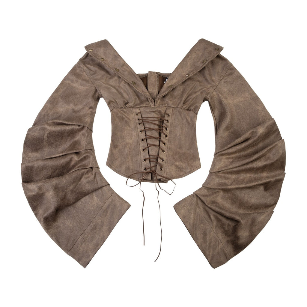 PoopyLii_Vintage_Distressed_Cinched_Waist_Off_Shoulder_Women's_Matching_Skirt_Sets_1072740541006_MISSTT