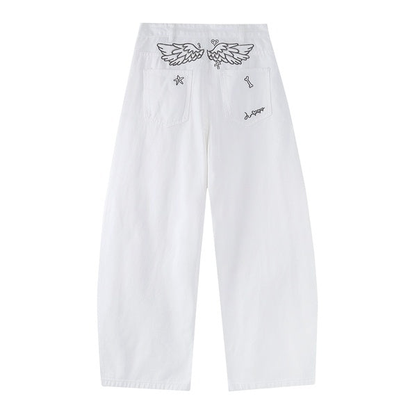 PoopyLii_White_Wing_Embroidery_Natural_Waist_Women's_Denim_Wide-leg_Jeans_1071377283387_MISSTT