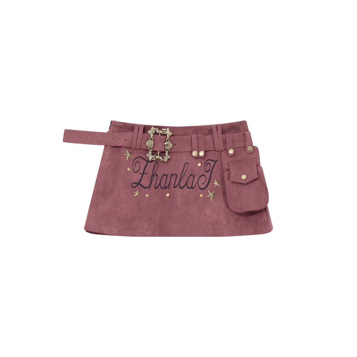 PoopyLii_Y2k_Studded_Embroidered_Letter_A_Line_Pu_Women's_Mini_Skirts_985095704656_MISSTT