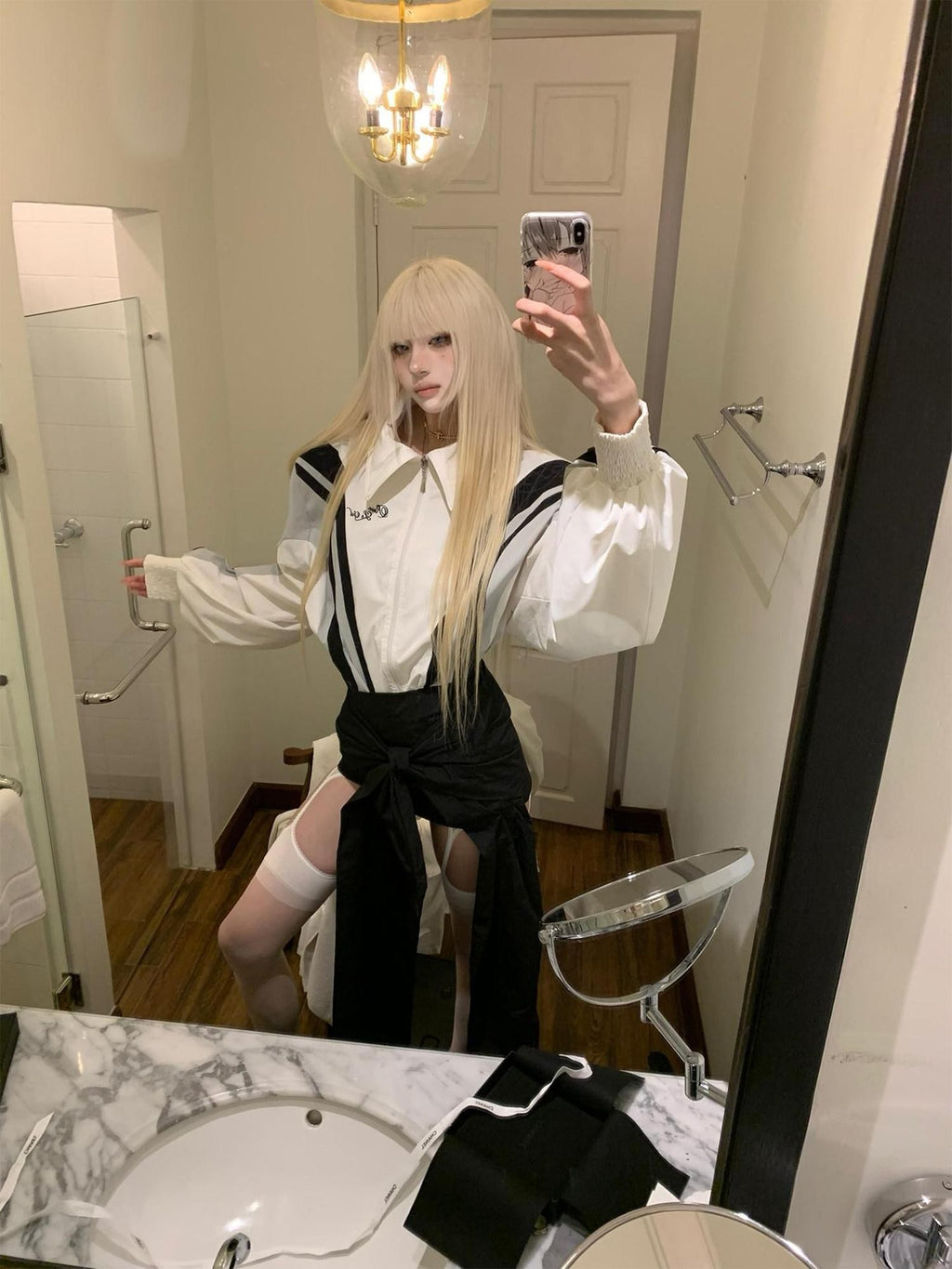 Rase le sol American School Uniform Loose Oversized Silhouette Women's Casual Jackets