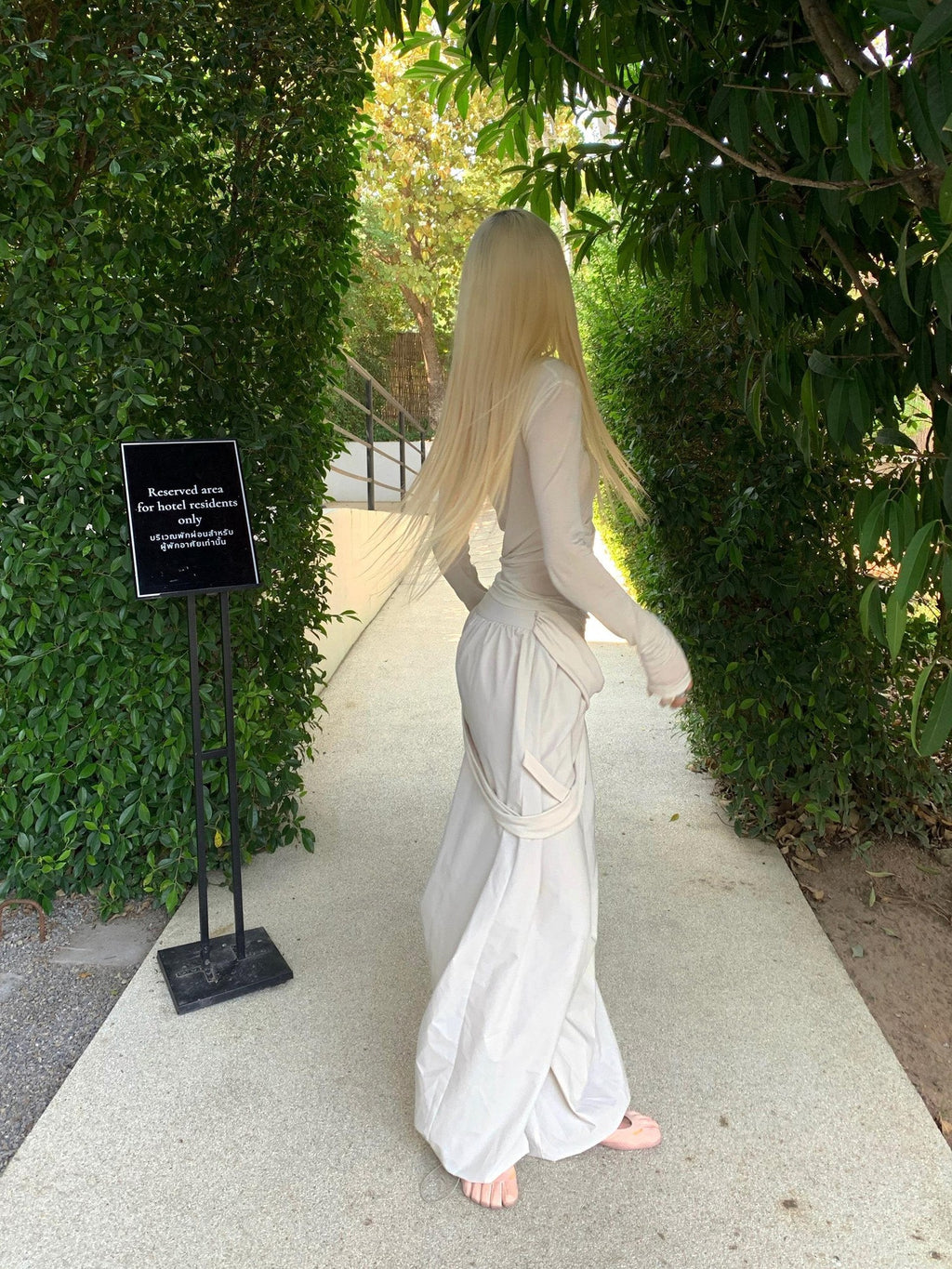 Rase le sol Asymmetric Lace Up Relaxed Straight Cuffed Women's Wide-leg Pants