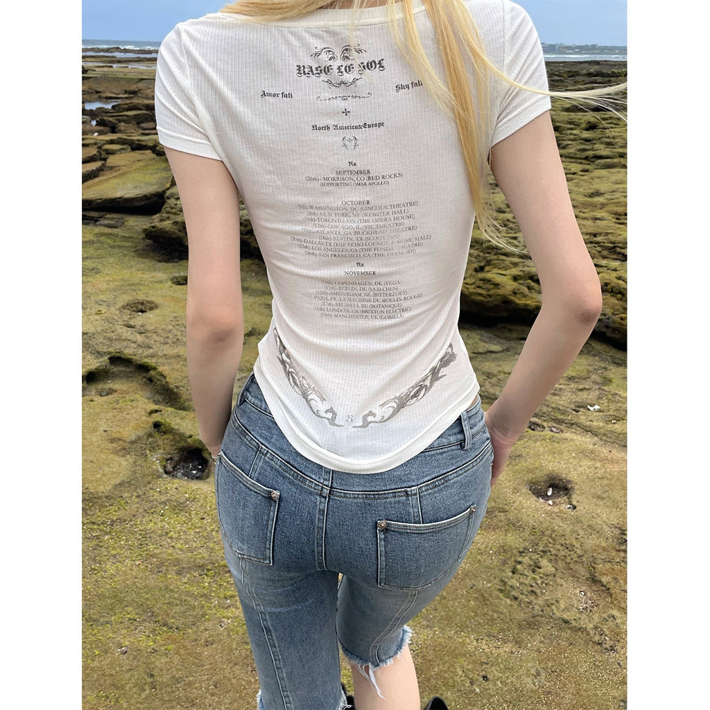 Rase_le_sol_Back_Letter_Print_Button_Set_In_Shoulder_Ribbed_Women's_Slim_T-shirts_1052335426755_MISSTT