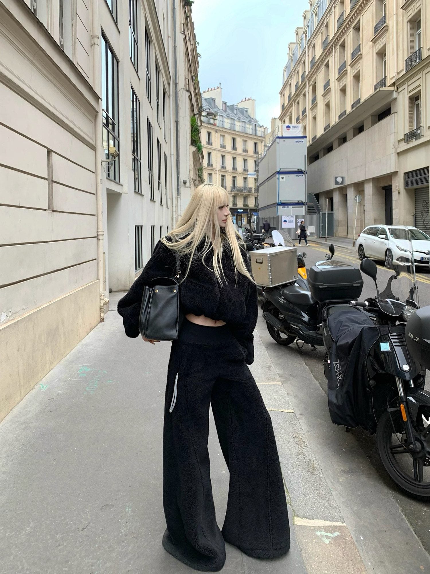 Rase_le_sol_Black_Oversized_Loose_Jacket_And_Pants_Women's_Fleece_Casual_Top_&_Pants_Sets_849824679911_MISSTT