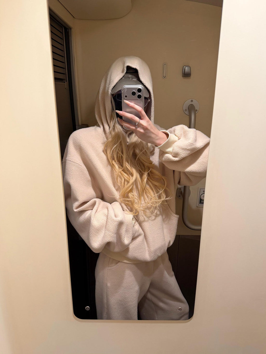 Rase le sol Casual Hooded Oversized Relaxed Fit Women's Fleece Tracksuit Sets
