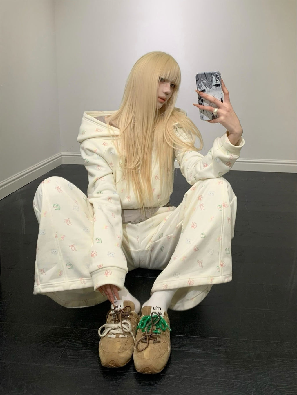 Rase_le_sol_Cat_Cartoon_Print_Hooded_Loose_Wide_Leg_Women's_Tracksuit_Sets_878702168336_MISSTT