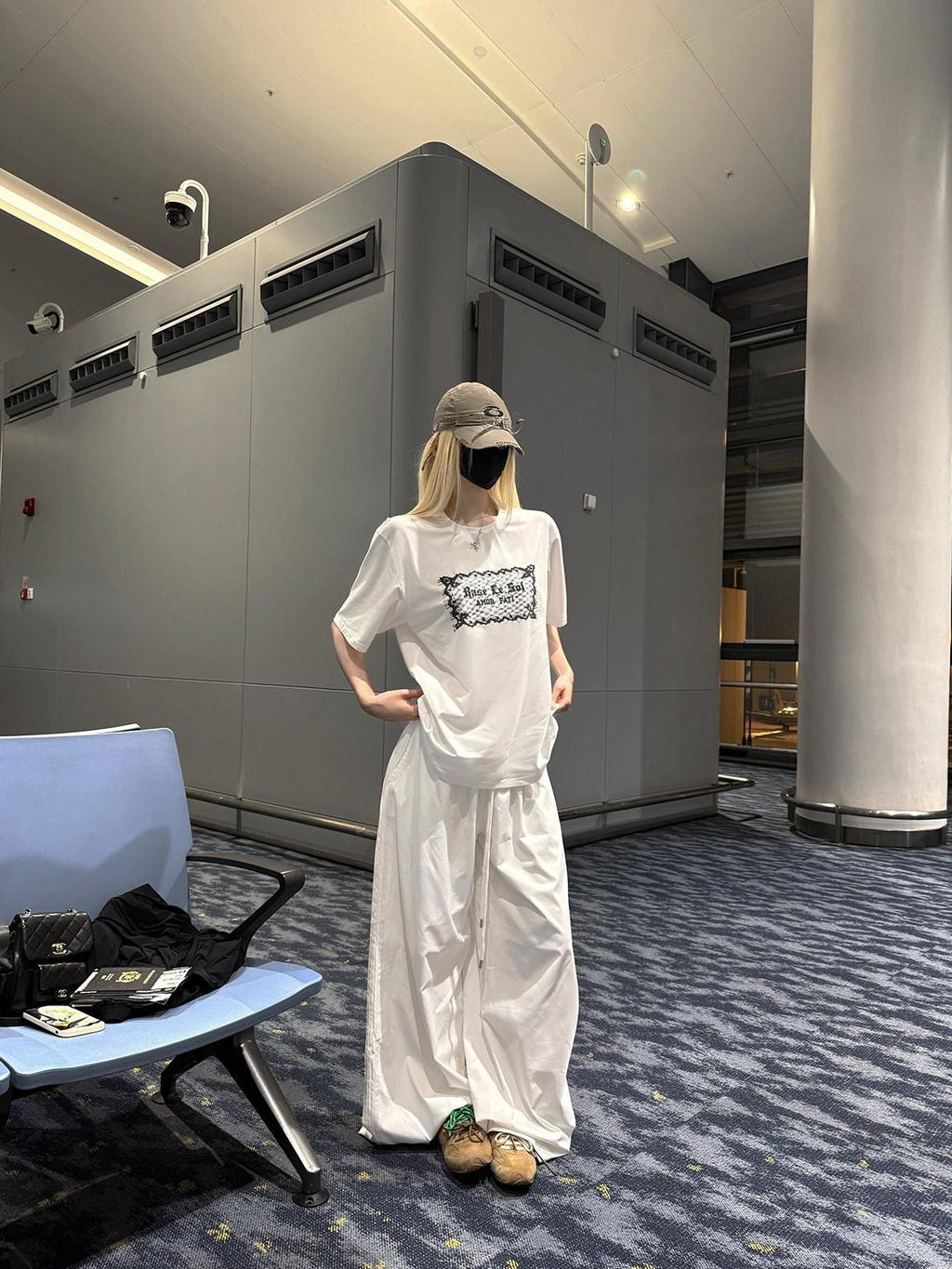 Rase le sol Collar Label Short Sleeve Relaxed Fit Design Women's Oversized T-shirts