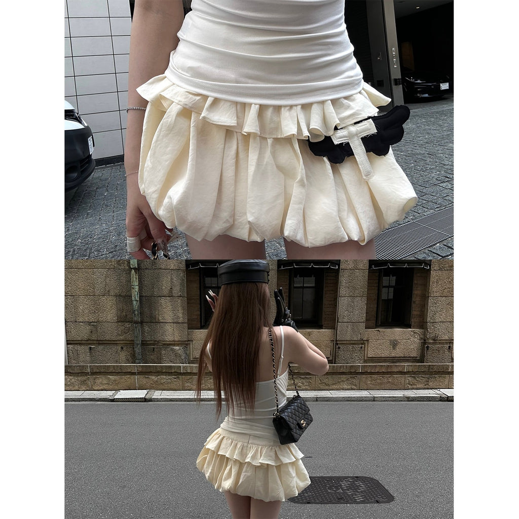 Rase_le_sol_Creamy_Bubble_Low_Waist_Puffed_Tulip_Hem_Women's_Mini_Skirts_1058630496543_MISSTT