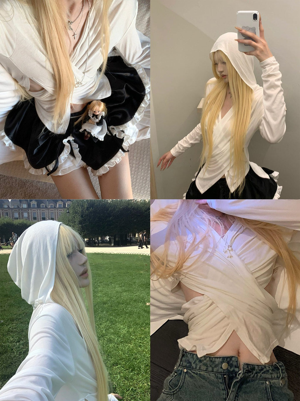 Rase_le_sol_Crossover_Draped_Hooded_Slim_Cropped_Women's_Long_Sleeve_T-shirts_966824015028_MISSTT