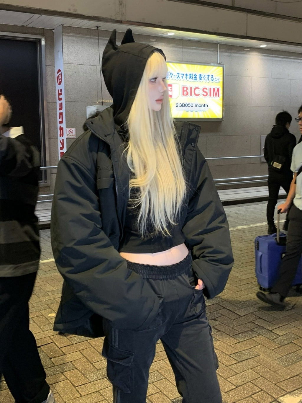 Rase_le_sol_Devil_Horn_Hood_Cropped_Slim_Waist_Long_Sleeve_Women's_Zip-up_Hoodies_855638979857_MISSTT