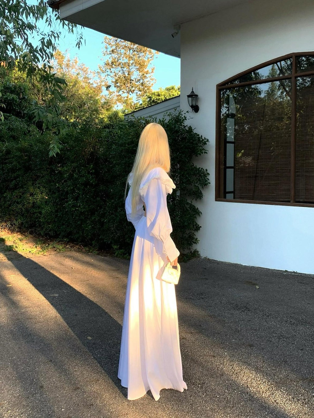 Rase le sol Ethereal Bow Bustier Long Sleeve Women's Matching Skirt Sets