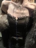 Rase_le_sol_Fishbone_Boned_Lace_Splice_Tie_Button_Row_Women's_Lace_Tube_Tops_990113595201_MISSTT