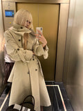 Rase_le_sol_Flared_Hem_Longline_Loose_Fit_Women's_Cotton_Blend_Trench_Coats_1074378438719_MISSTT
