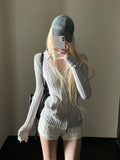 Rase_le_sol_Gray_Cable_Knit_Hooded_Slim_Fit_Women's_Knit_Open_Front_Cardigans_992153732907_MISSTT