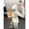 Rase_le_sol_Grey_Cropped_Hooded_Zip_Cardigan_Relaxed_Jogger_Women's_Tracksuit_Sets_1018629901538_MISSTT