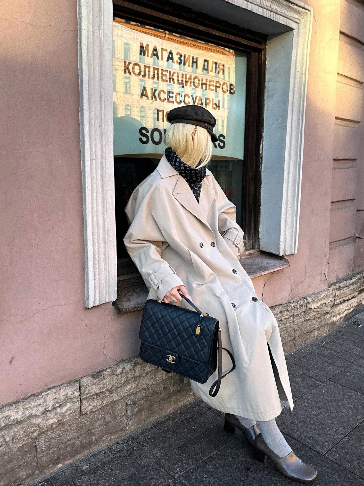 Rase le sol Khaki Oversized Longline Quilted Women's Cotton Padded Trench Coats