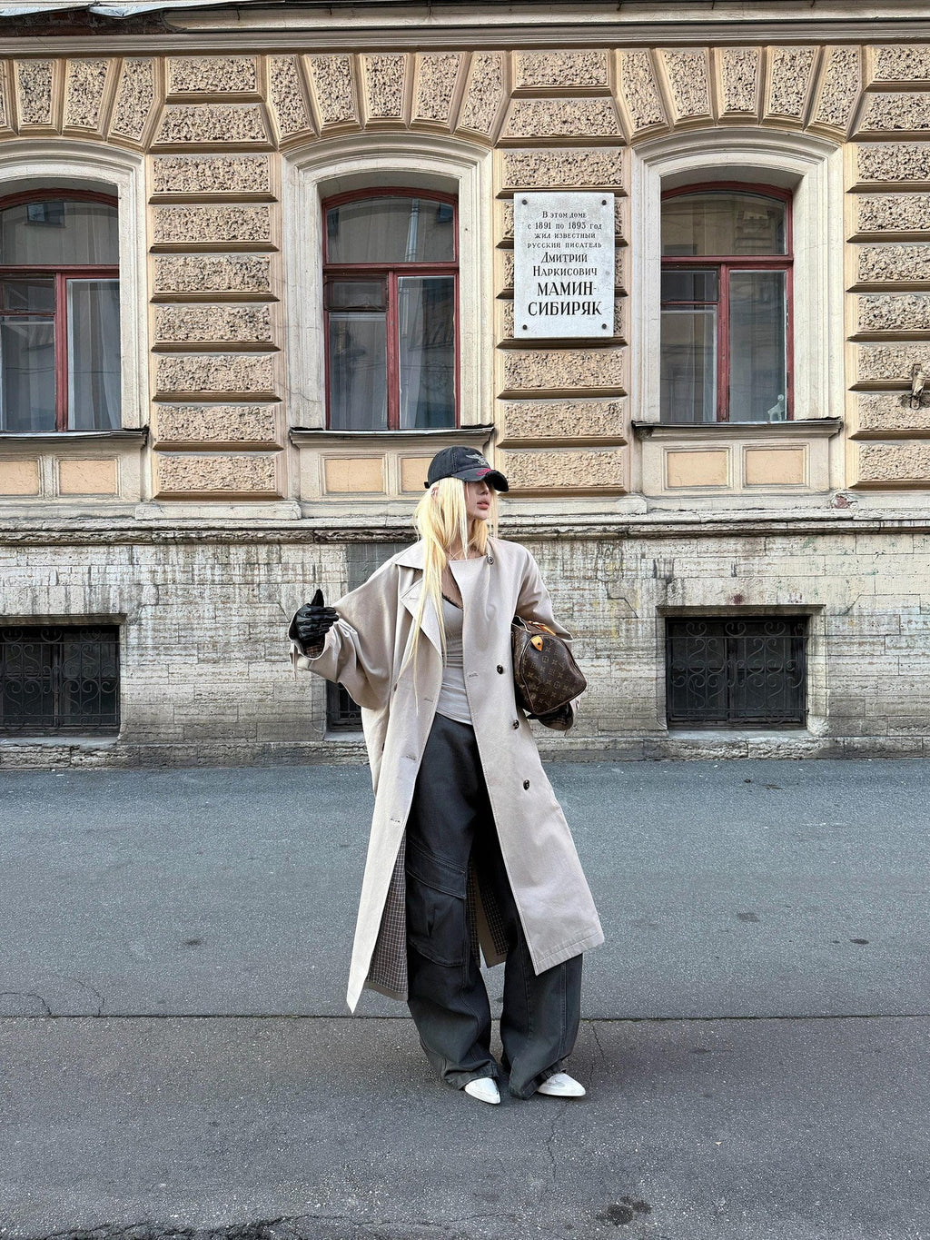 Rase le sol Khaki Oversized Longline Quilted Women's Cotton Padded Trench Coats