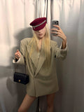 Rase_le_sol_Khaki_Peak_Lapel_Double_Breasted_Loose_Padded_Shoulder_Spliced_Women's_Polyester_Blazers_1074384118236_MISSTT