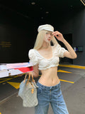 Rase_le_sol_Lace_Trim_Puff_Sleeve_Slim_Fit_Women's_Short_Length_Tee_Crop_Tops_902749160484_MISSTT