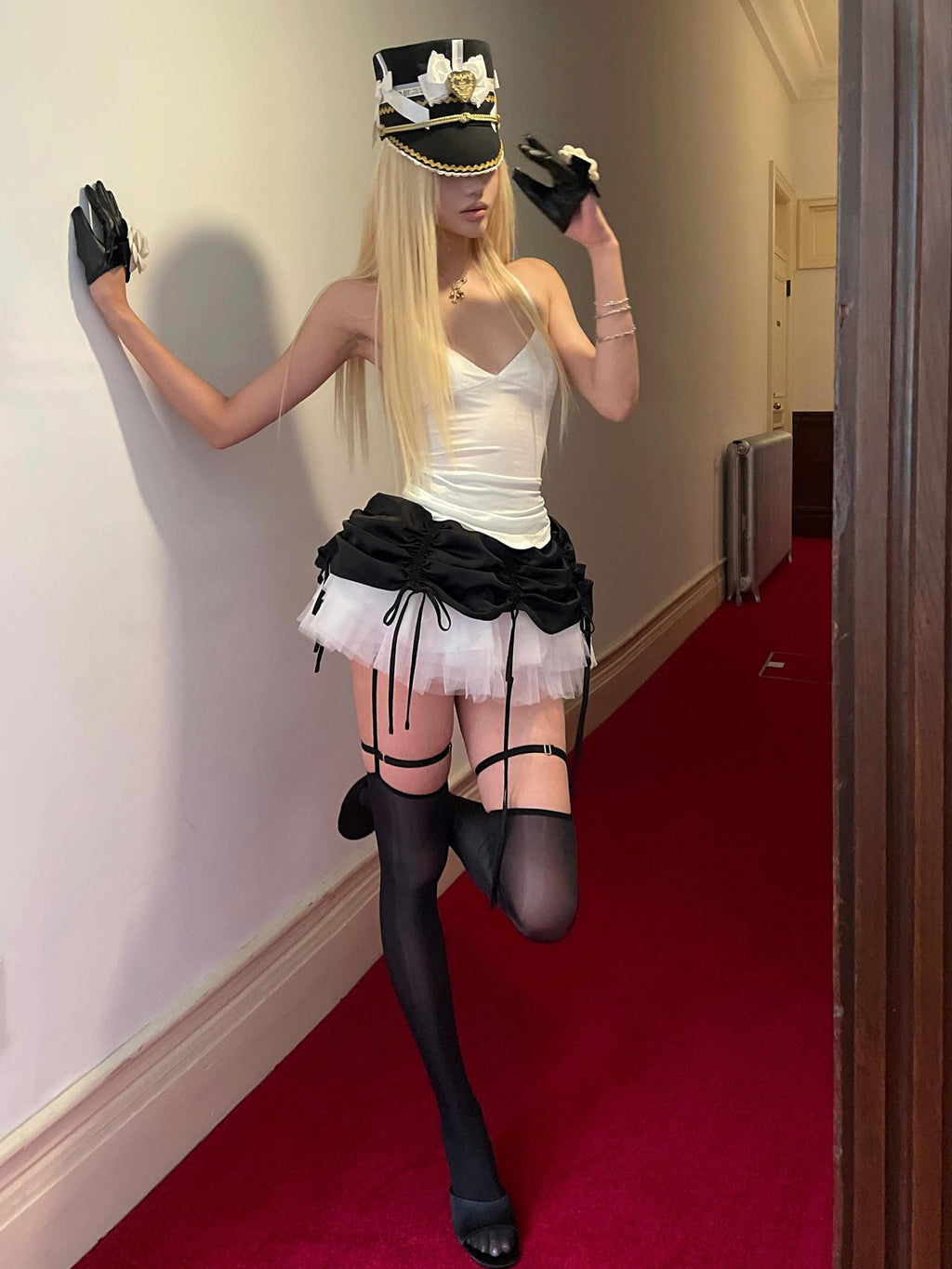 Rase le sol Layered Cake Tiered Mesh Spliced Puff Women's Tulle Mini Skirts