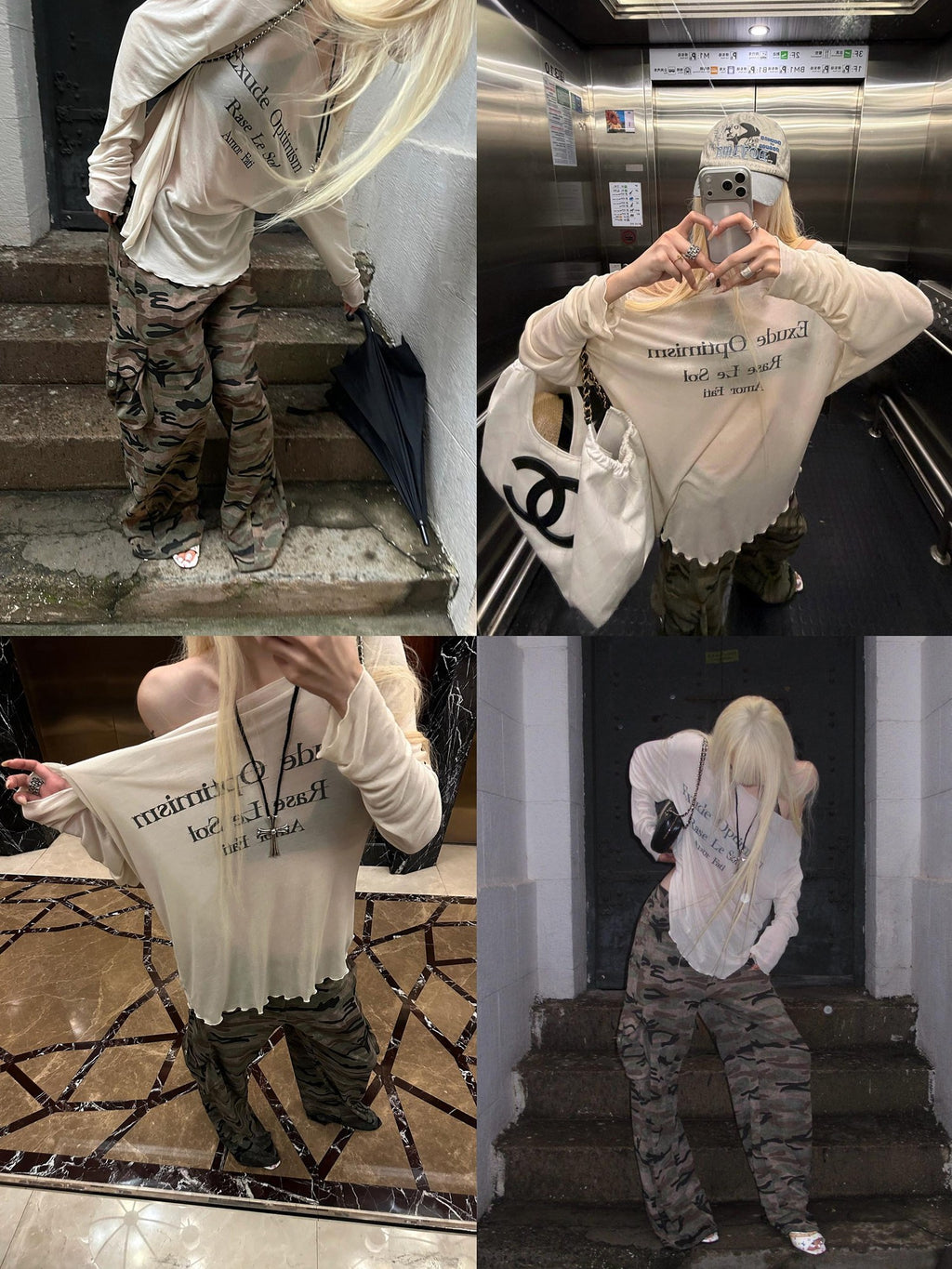 Rase le sol Light Sunproof Coverup Relaxed Streetwear Women's Tencel Long Sleeve T-shirts