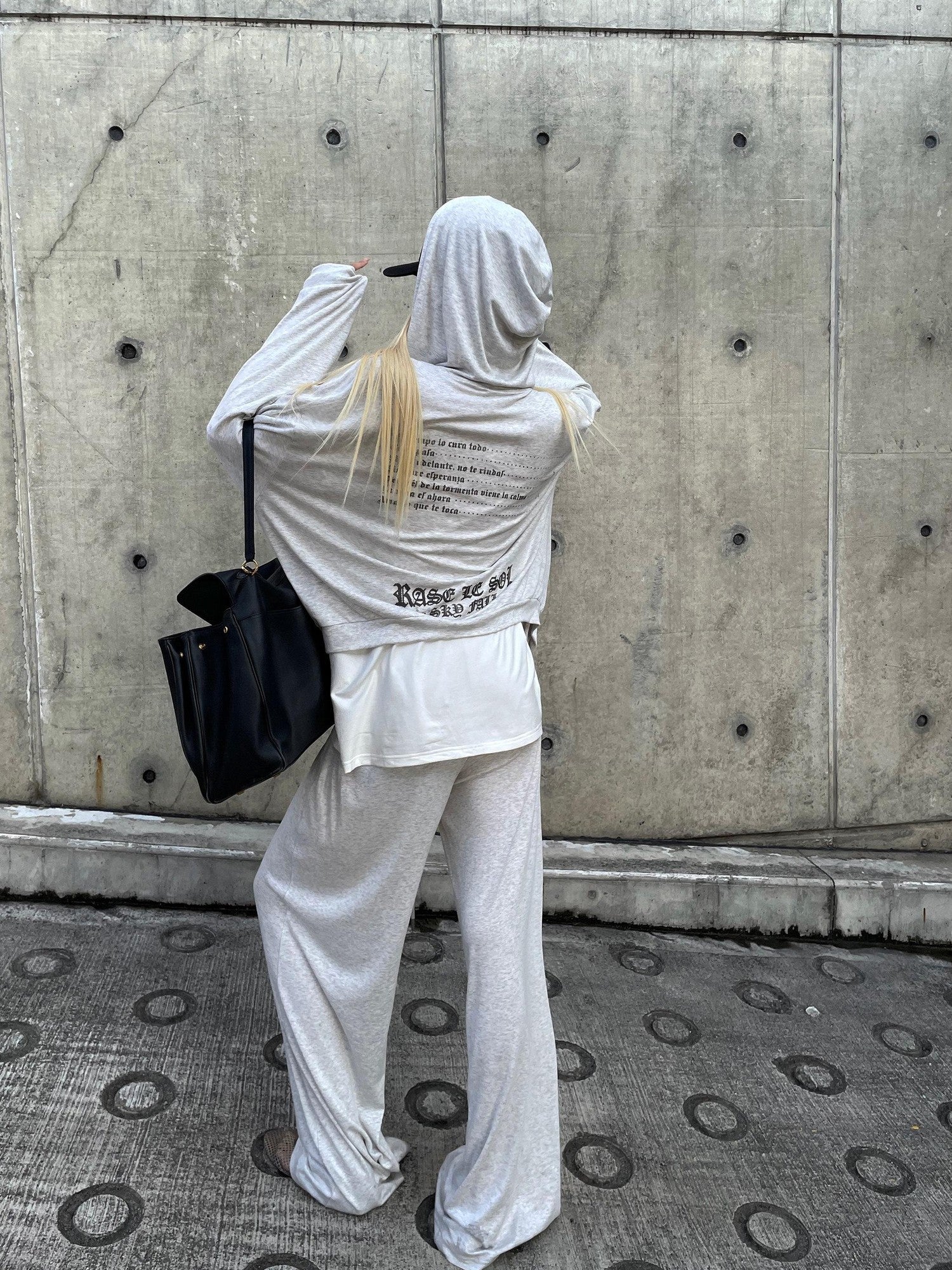 Rase le sol Lounge Relaxed Hooded Sweatshirt And Casual Pants Women's Tracksuit Sets