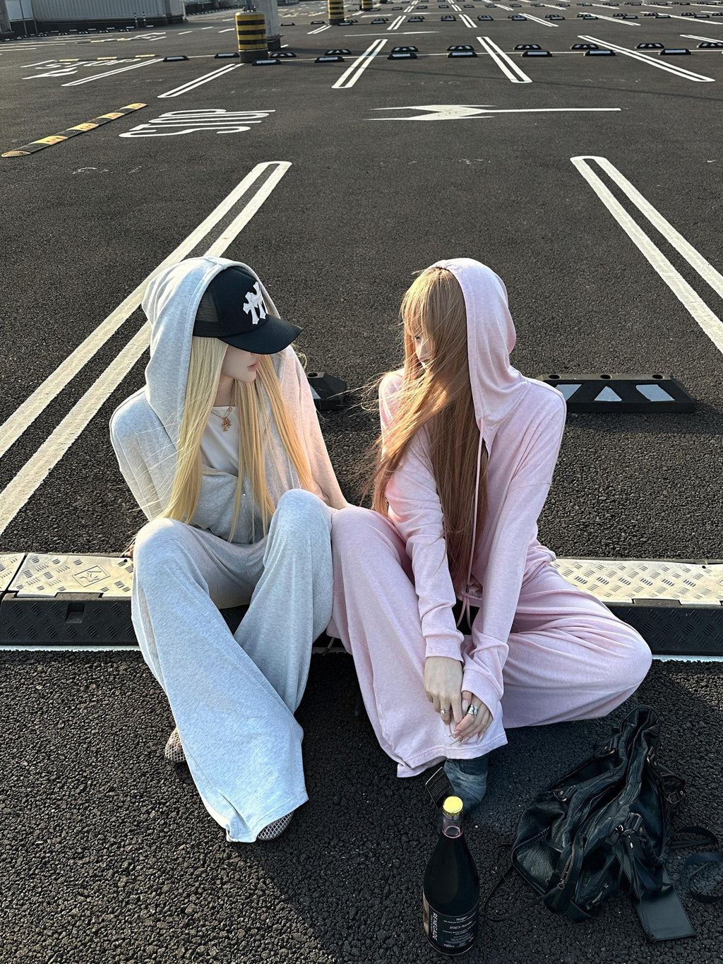 Rase le sol Lounge Relaxed Hooded Sweatshirt And Casual Pants Women's Tracksuit Sets