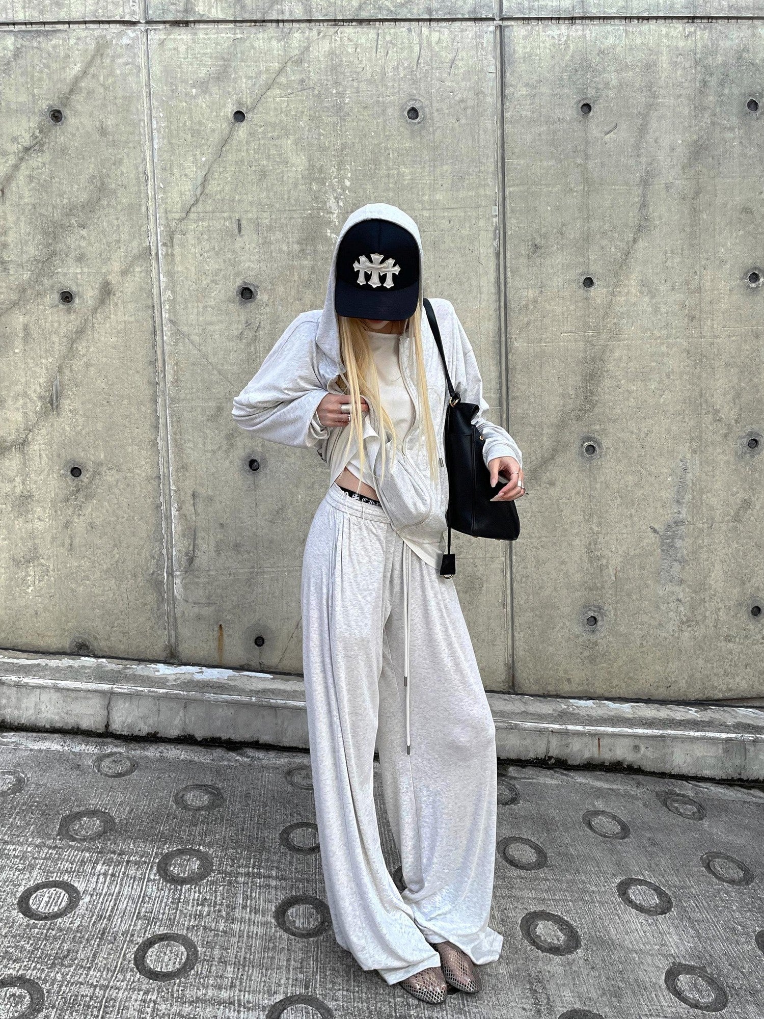 Rase le sol Lounge Relaxed Hooded Sweatshirt And Casual Pants Women's Tracksuit Sets