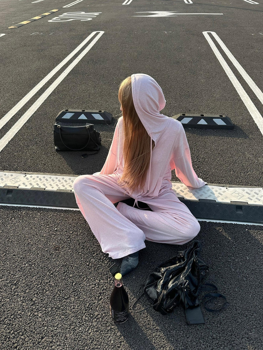 Rase le sol Lounge Relaxed Hooded Sweatshirt And Casual Pants Women's Tracksuit Sets