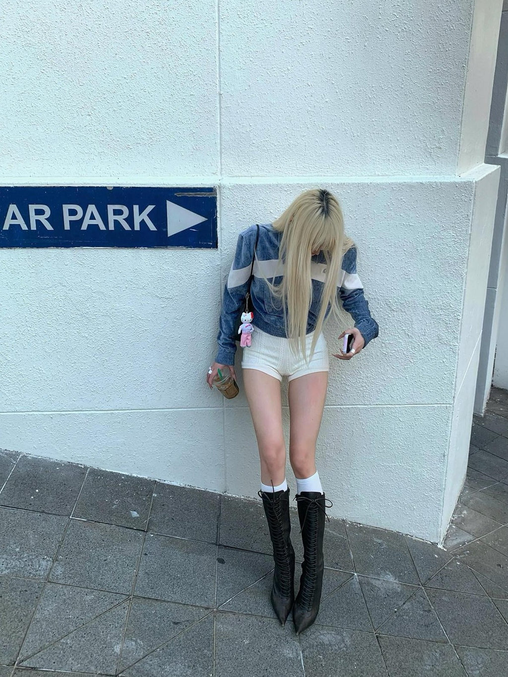 Rase le sol Off White 3d Cable Knit Retro Preppy Women's Knitted Hot Pants