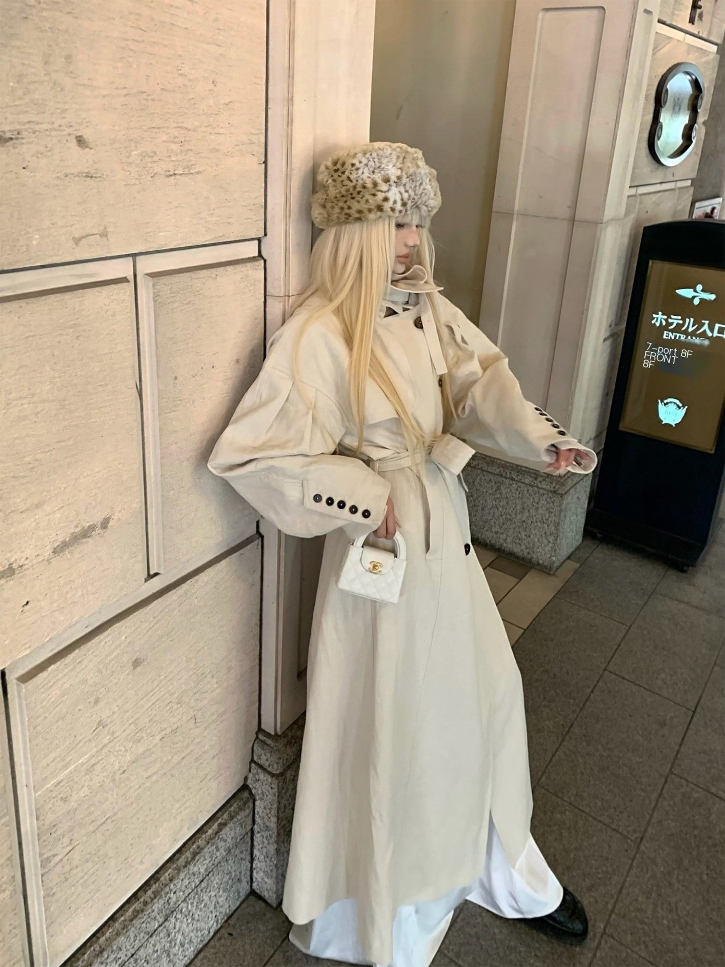 Rase_le_sol_Off_White_Double_Breasted_Longline_Tall_Women's_Trench_Coats_825877292856_MISSTT